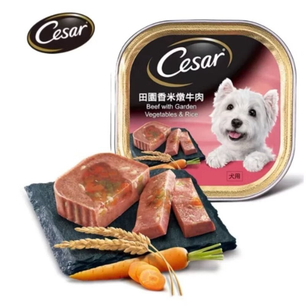 Cesar 西莎 精緻風味餐盒 24入 48入 (100g/盒) 寵物 狗罐頭/濕糧 狗餐盒『林口旗艦店』-規格圖6