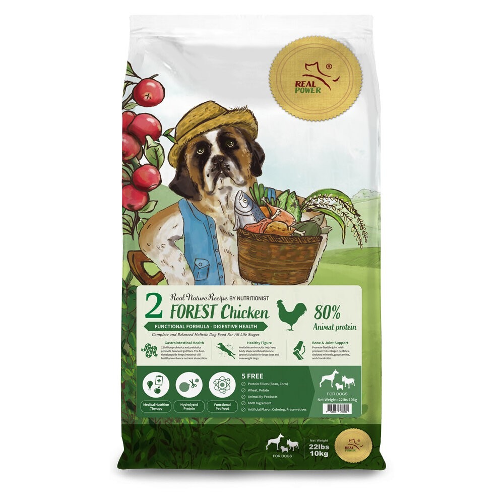 Real Power 瑞威 全齡狗飼料 10kg 腸胃 亮毛  關節心臟 狗乾糧 狗主食 狗飼料『林口旗艦店』-規格圖7