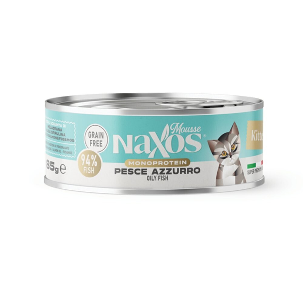 義大利 Naxos 納索斯 貓無穀物主食罐85g【單罐】成貓、幼貓專用 主食罐 肉泥 慕斯 主食罐 貓罐頭『WANG』-規格圖6