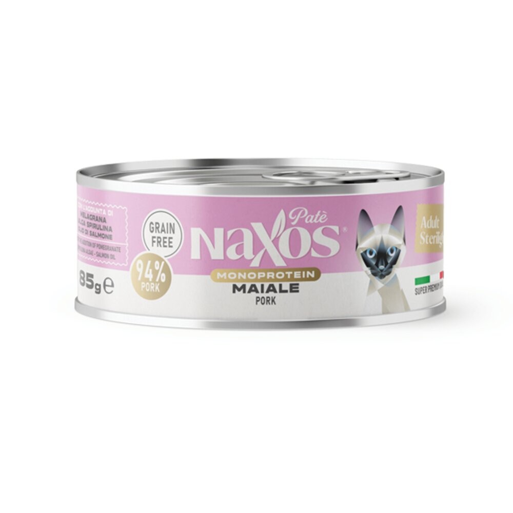 義大利 Naxos 納索斯 貓無穀物主食罐85g【單罐】成貓、幼貓專用 主食罐 肉泥 慕斯 主食罐 貓罐頭『WANG』-規格圖6