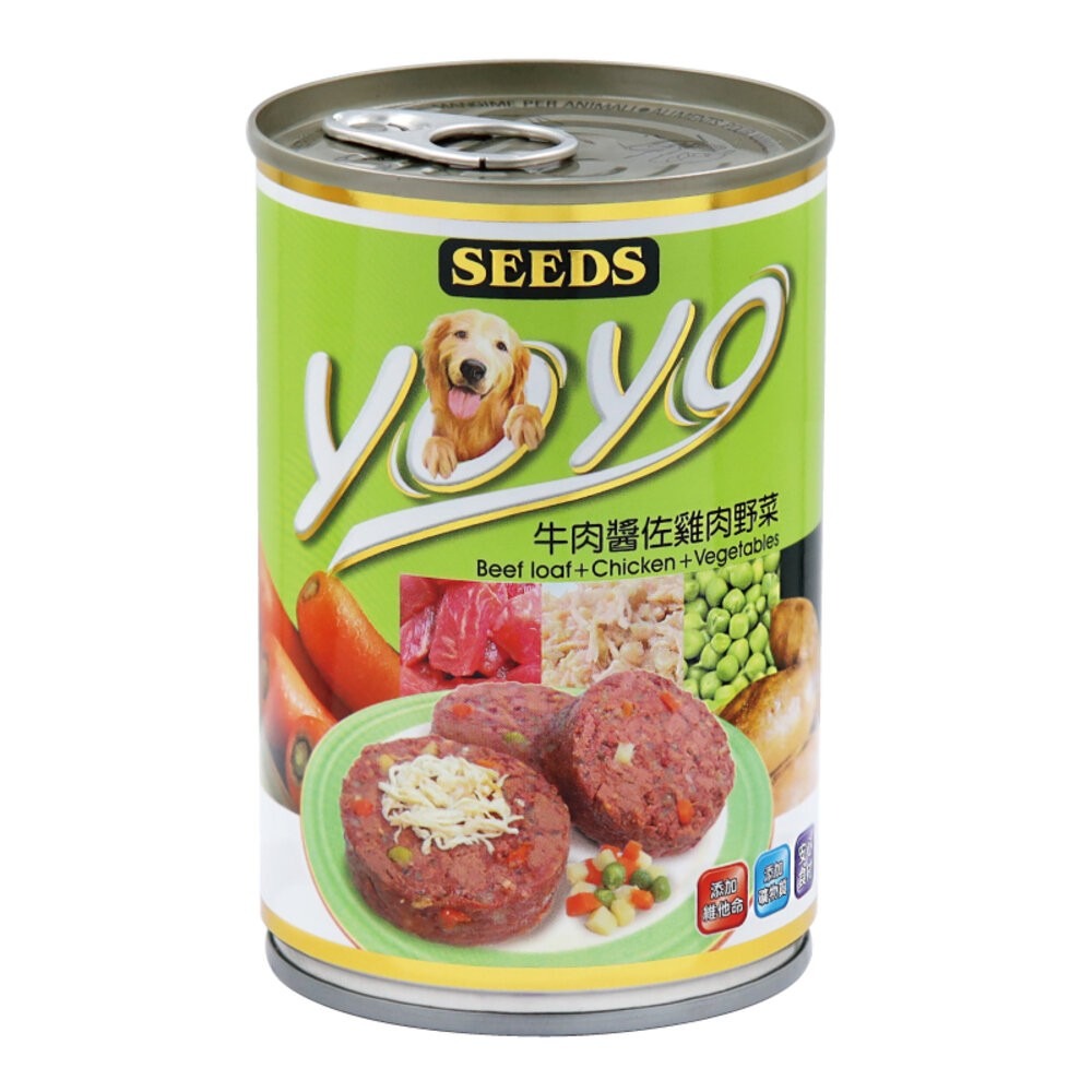 YOYO罐-牛肉醬佐雞肉野菜375g