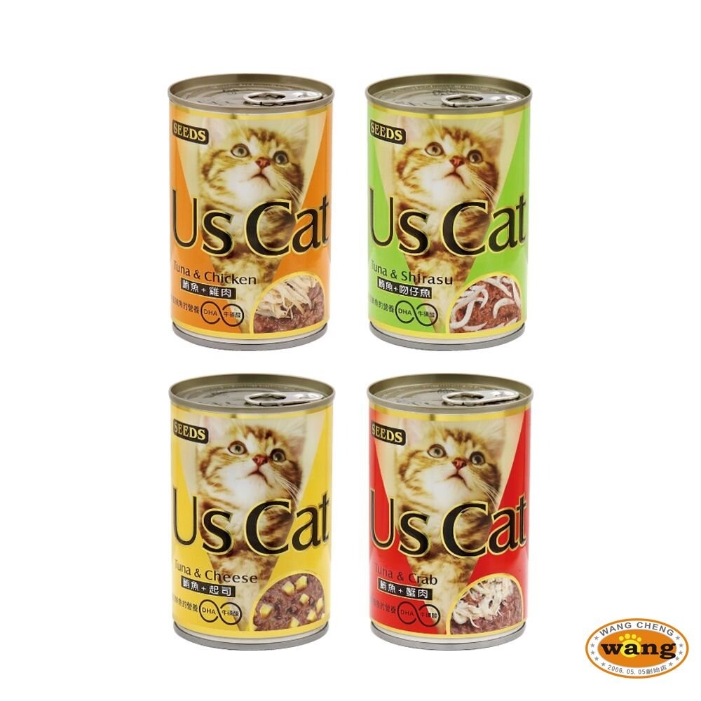 【單罐】SEEDS 惜時 聖萊西 貓罐頭400g US CAT 愛貓餐罐『旺城寵物』-細節圖2