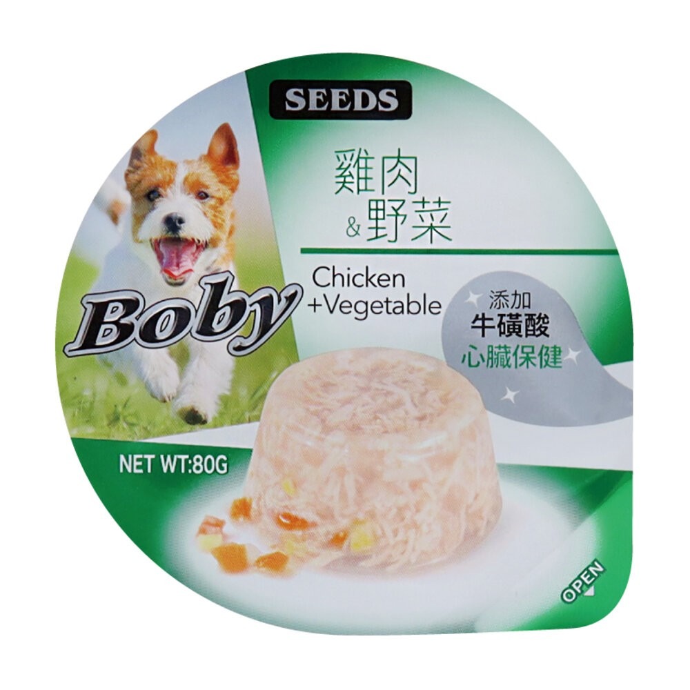 SEEDS 惜時 聖萊西 Boby 特級機能愛犬餐罐 80g【單罐】機能罐 副食罐 狗罐頭『旺城寵物』-規格圖11