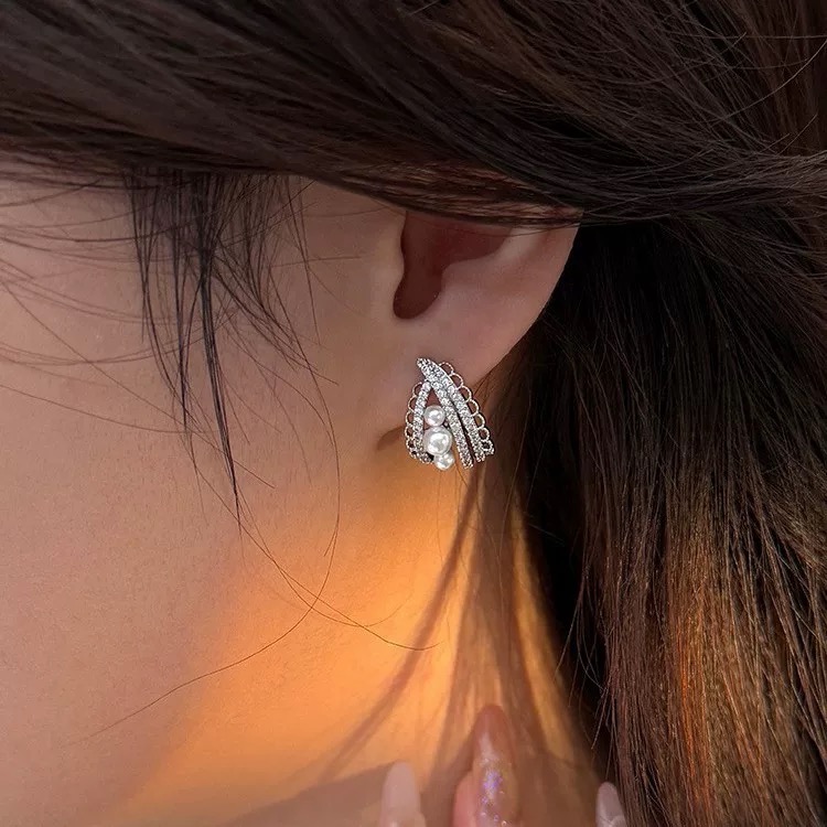 【Elegant Pearl】微奢閃鑽耳飾-細節圖2