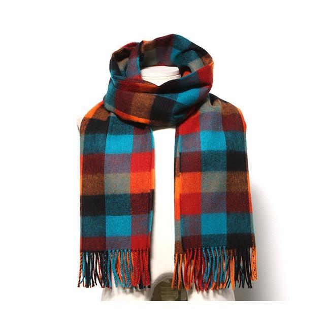 韓國製 彩色格紋披巾/圍巾-細節圖4