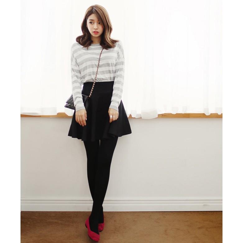 韓國製 保暖直紋針織毛褲襪-細節圖9