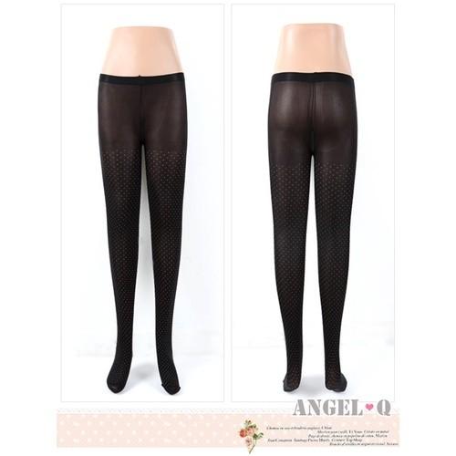 韓國優雅OL白色點點絲襪-細節圖4