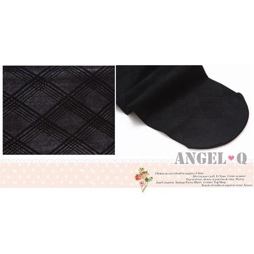 韓國美人氣質款格紋線條絲襪-細節圖2