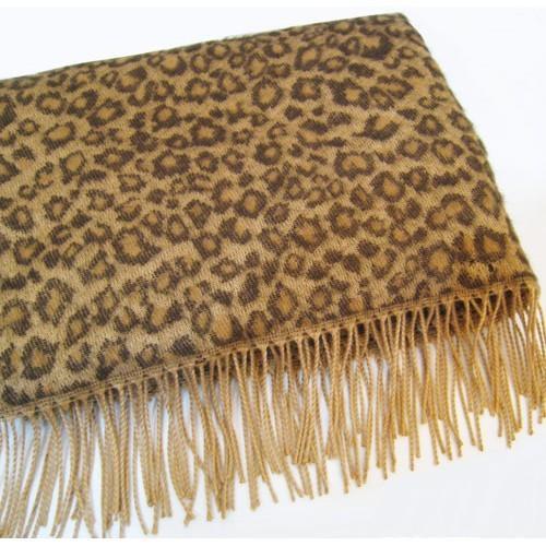 韓國製 時髦豹紋圍巾-細節圖5