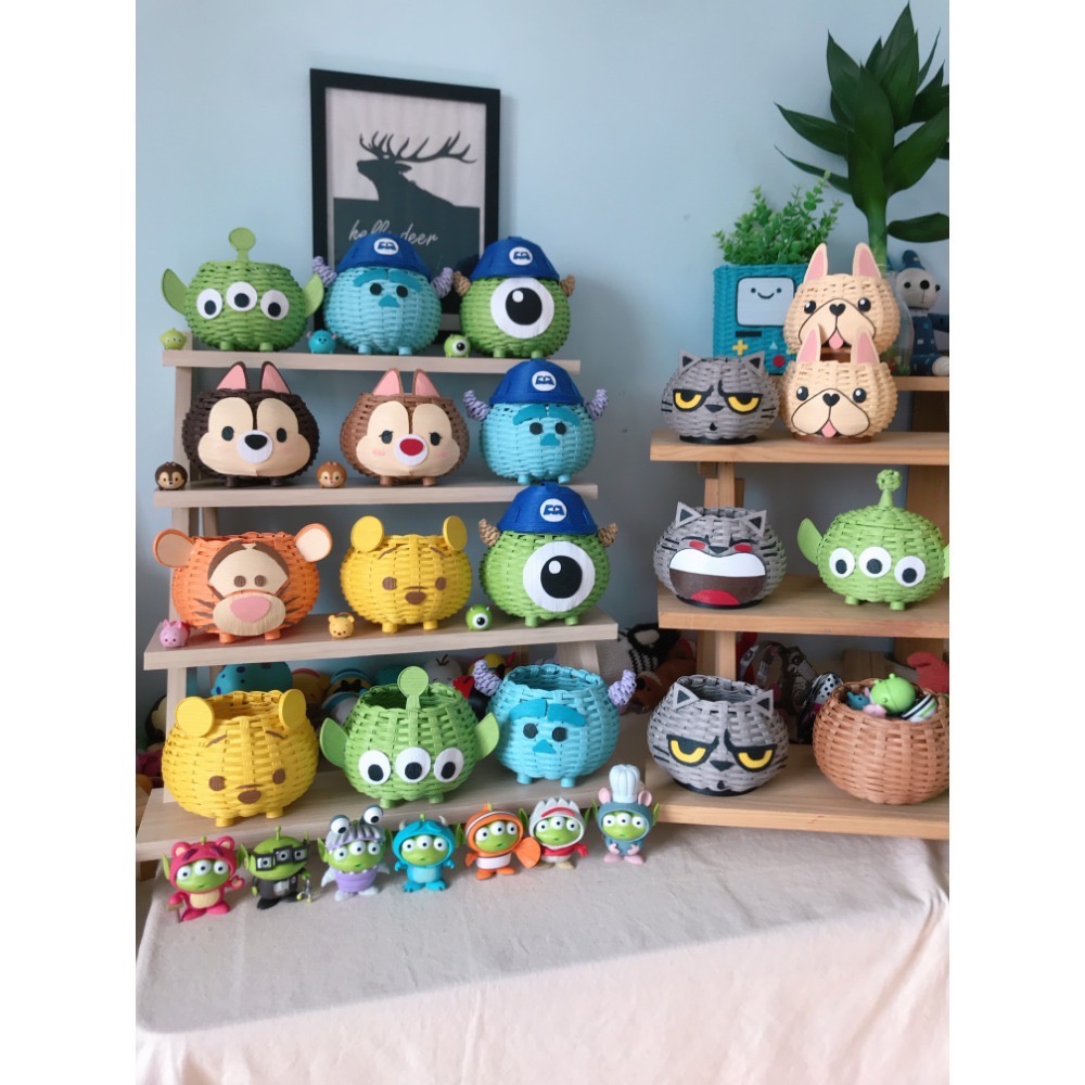 Tsumtsum 迪士尼 造型紙籐籃-細節圖3