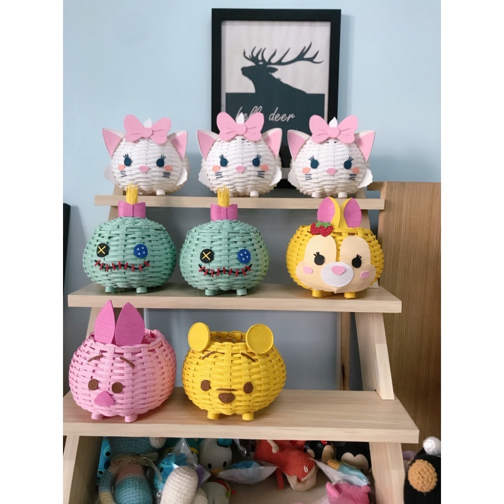 Tsumtsum 迪士尼 造型紙籐籃-細節圖4