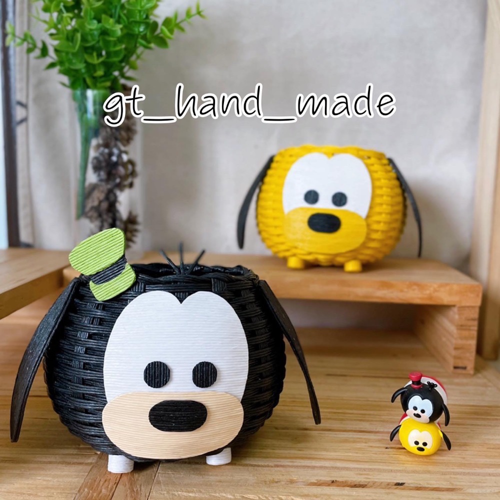 Tsumtsum 迪士尼 造型紙籐籃-細節圖16