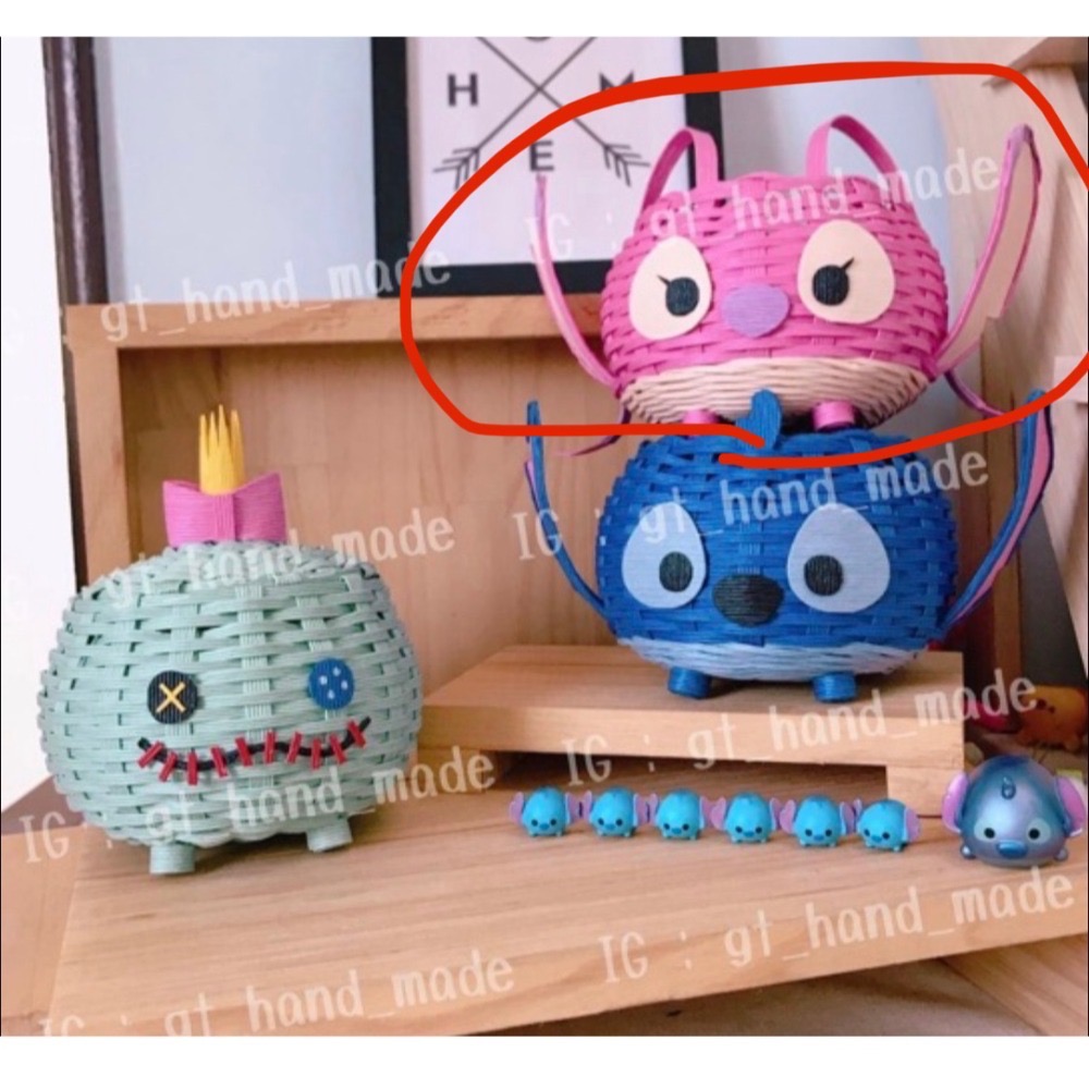 Tsumtsum 迪士尼 造型紙籐籃-細節圖19