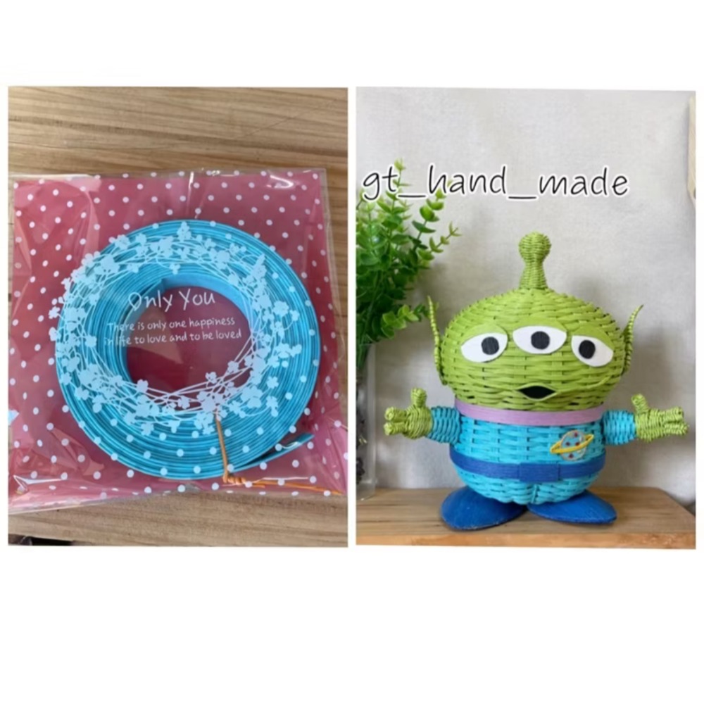 5m （500公分）紙藤、紙籐、紙繩、紙籐籃、手工材料、紙籐材料、紙籐帶、環保紙籐、手作材料、編織材料-規格圖5