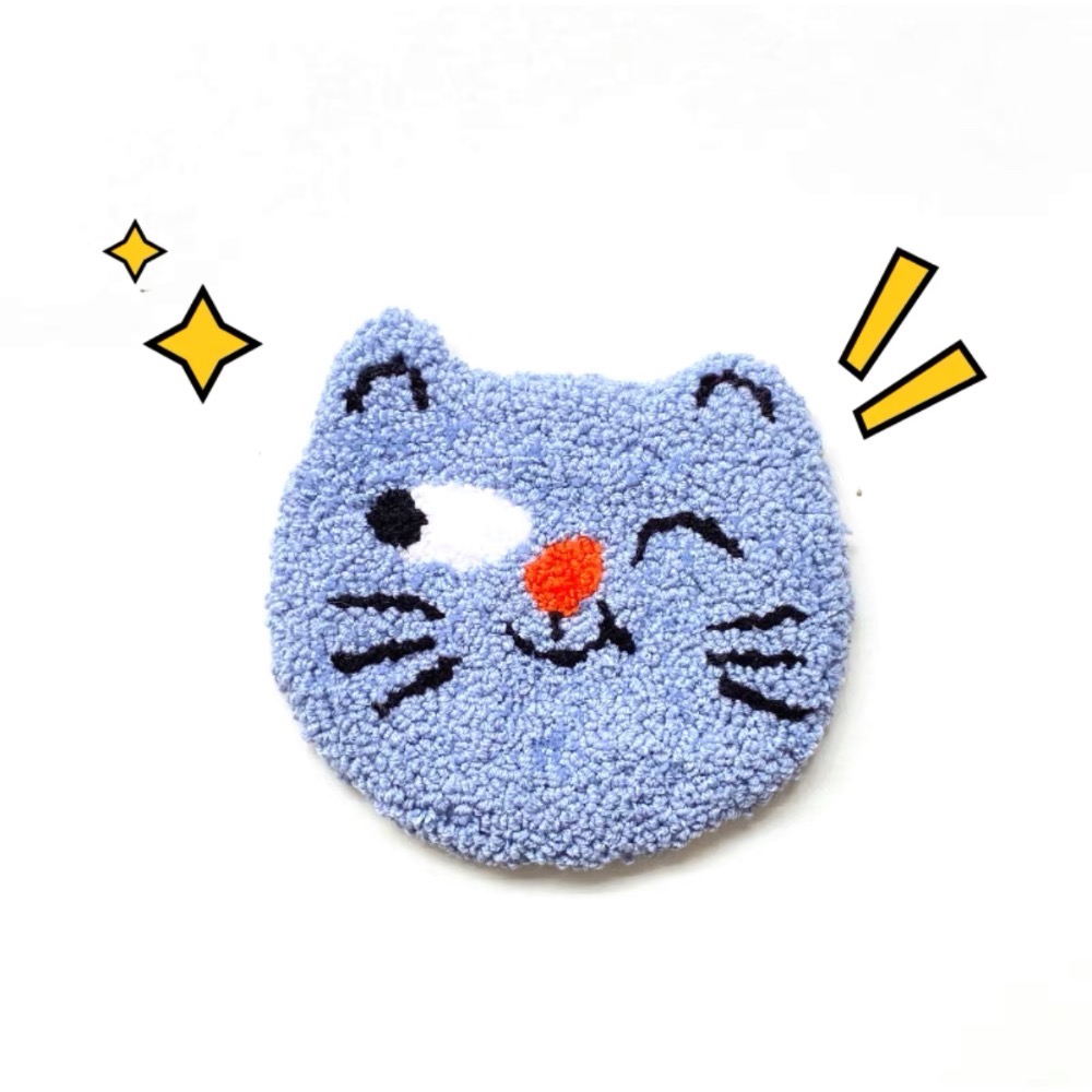 🔥戳戳繡 （含工具） 貓咪 俄羅斯戳戳繡 貓 生日禮物 杯墊 可愛貓咪-規格圖7