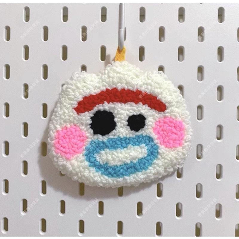 🔥|材料包｜戳戳繡 DIY材料包 聖誕節 禮物玩具總動員 三眼怪 杯墊 俄羅斯戳戳繡 叉奇-細節圖7