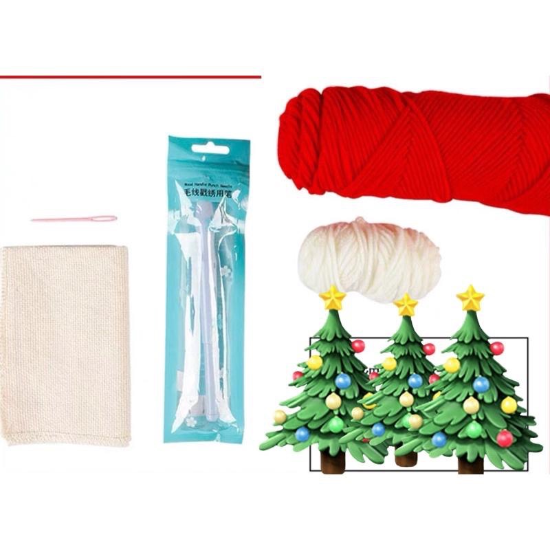 🔥🔥聖誕節 聖誕節禮物 戳戳繡 （含工具）diy材料包 聖誕老人 交換禮物 動手作-細節圖3