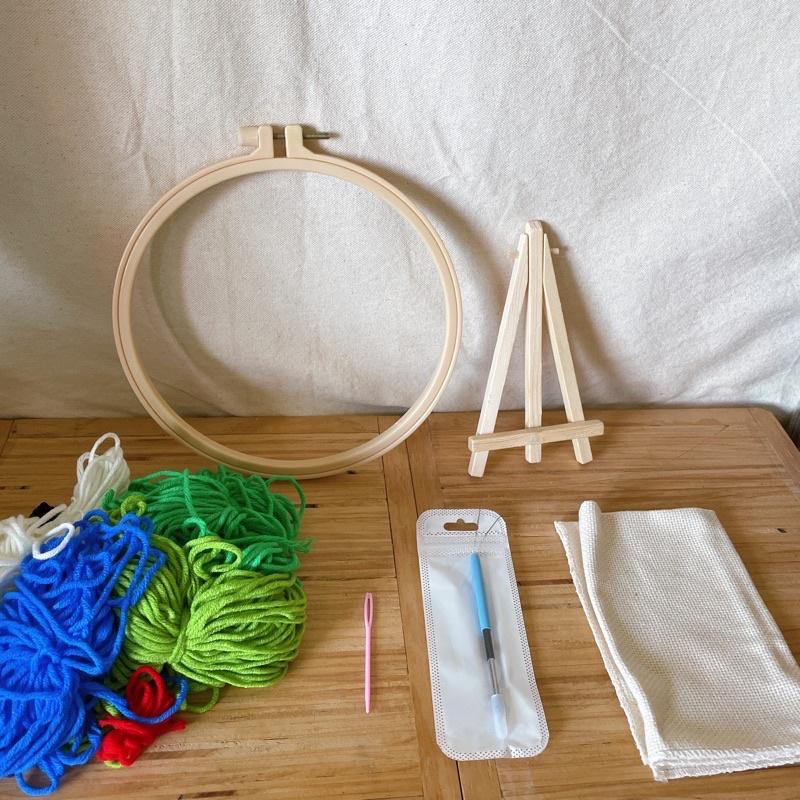 材料包 戳戳繡 （含工具）聖誕節禮物 diy手作 三眼怪 玩具總動員 熊抱哥 達菲熊 胡迪 奇奇 蒂蒂 俄羅斯戳戳繡-細節圖2