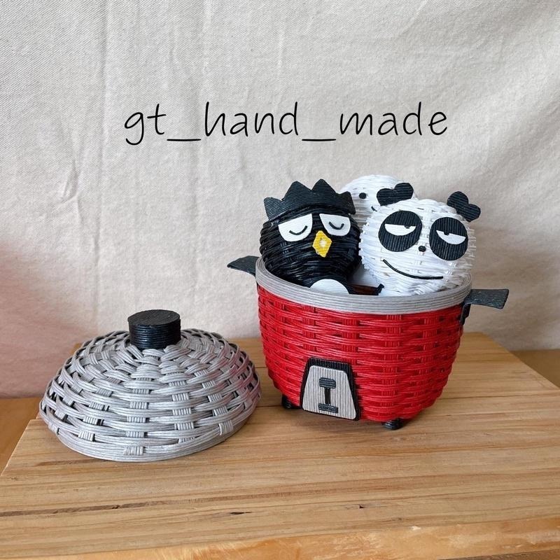 🔺電鍋 成品/ DIY 材料包 聖誕節禮物 畢業禮物 紙藤籃 紙藤 紙籐 糖果盒 收納籃 便條紙盒 辦公用品 生日禮物-細節圖9