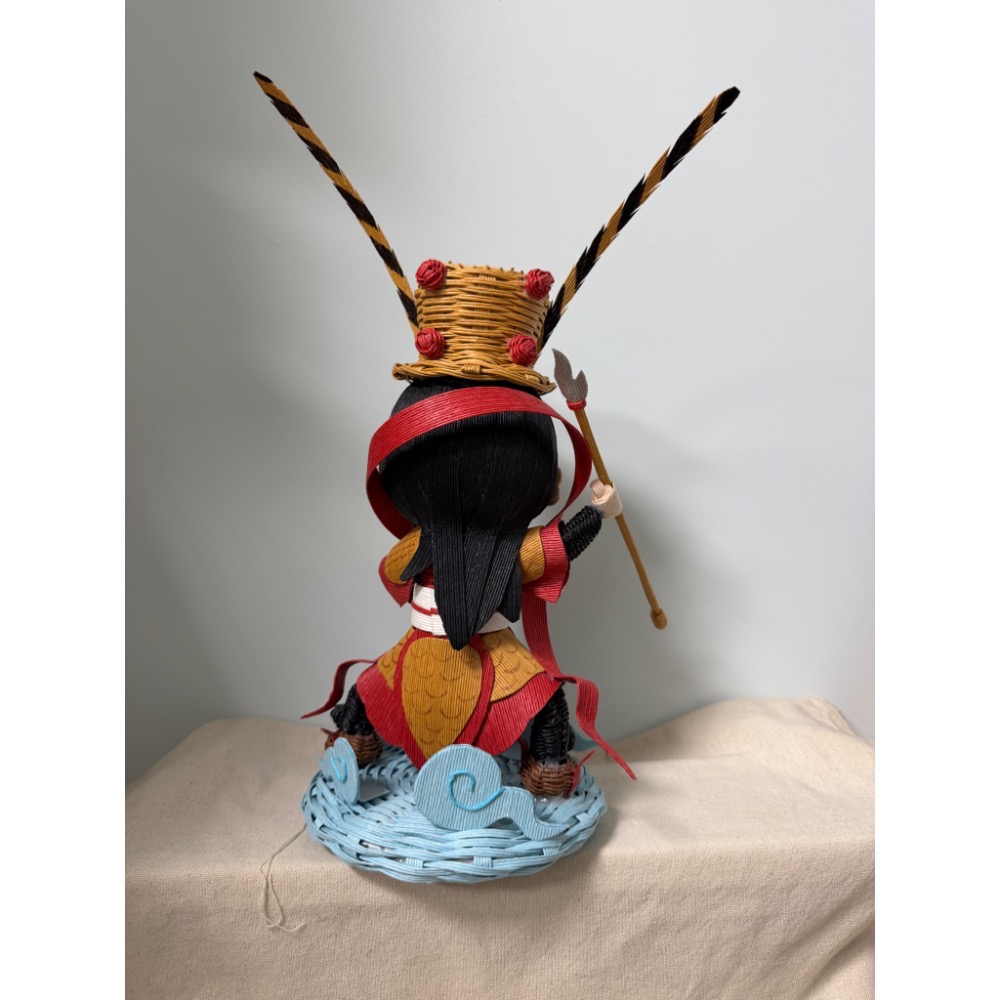 客製 紙籐公仔 客製商品 紙藤 手作 三太子-細節圖2