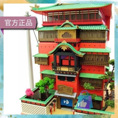 🇯🇵日本正版 宮崎駿 神隱少女 大油屋 立體 紙劇場 透視模型 紙模型 MK07-10 吉卜力 千與千尋 SANKEI-細節圖2
