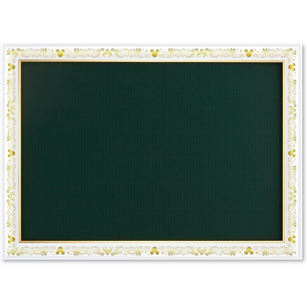 🇯🇵日本正版 迪士尼典藏 拼圖專用框 燙金珍珠白 38x53cm 長髮公主 美人魚 冰雪奇緣 米奇 海洋奇緣-細節圖2