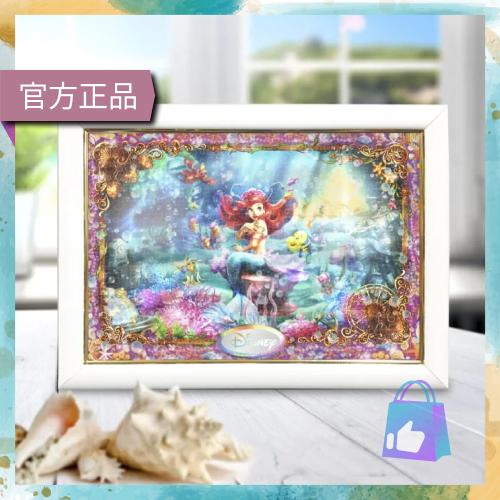 🇯🇵日本正版 小美人魚 愛麗兒 染色藝術 透明拼圖  迪士尼公主 500片 25x36cm Gyutto-細節圖2