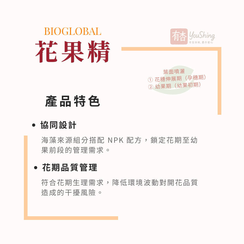 【有杏】花果精 1L｜義大利進口 海藻 高磷 8-11-5｜花期坐果 幼果前期 葉面液肥-細節圖4