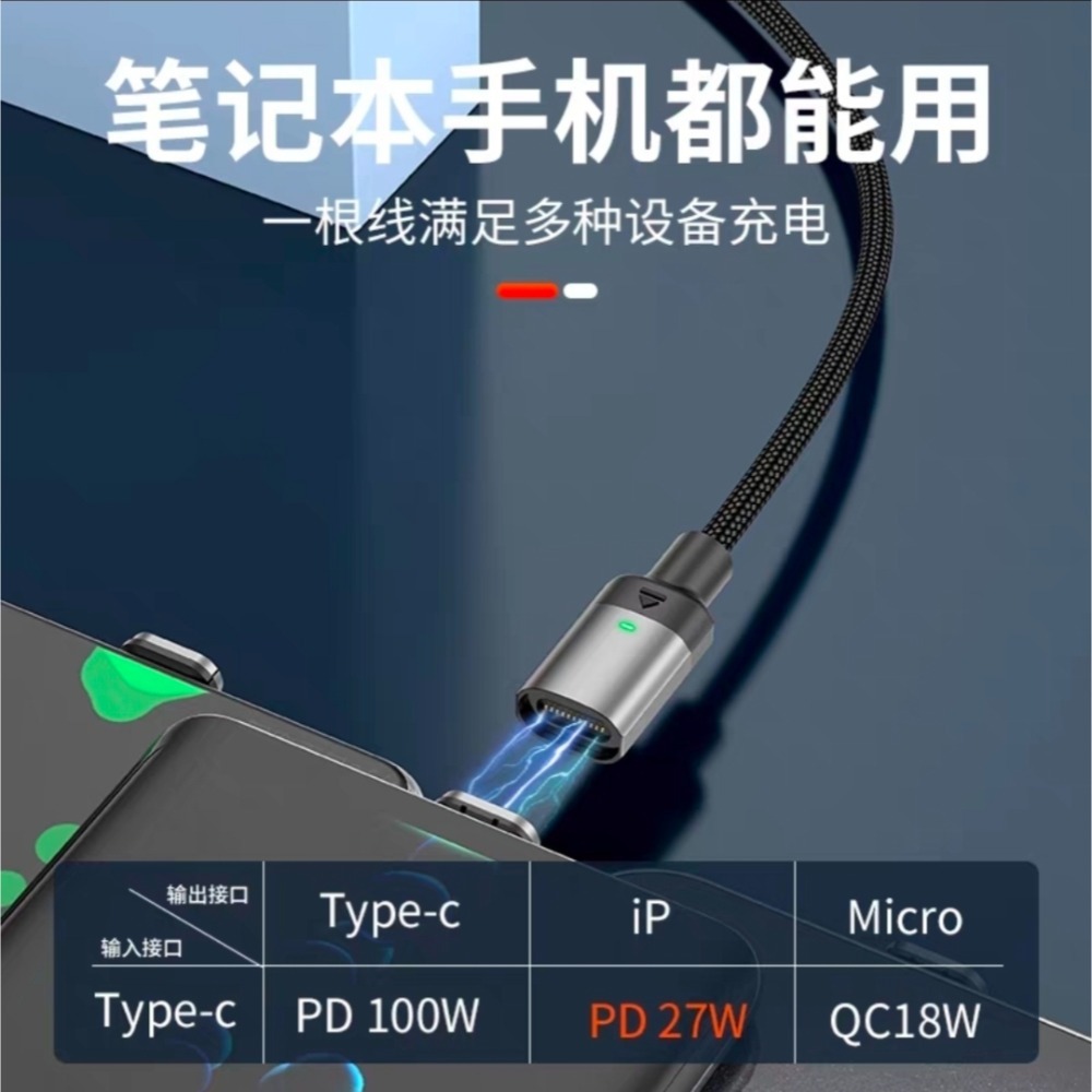 倍思PD100w高速磁吸Type-c數據線  倍魅磁吸線 2026新款11pin 磁吸線 共2款 iPhone 17-細節圖6