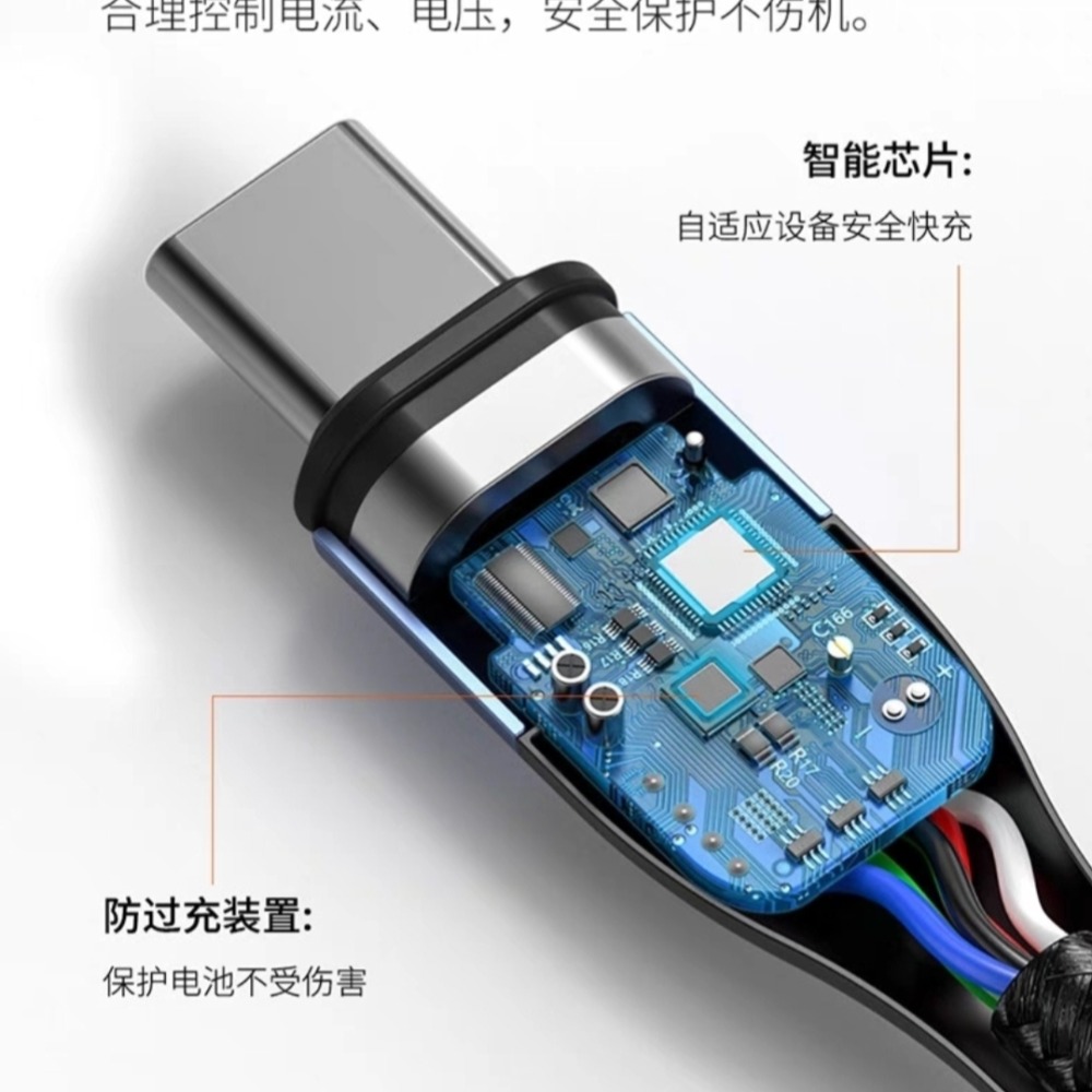 倍思鋅磁吸雙Type-c數據線 1.5m  PD 100w高速磁吸充電線 適用手機 筆電 可搭100w、65w充電器-細節圖8