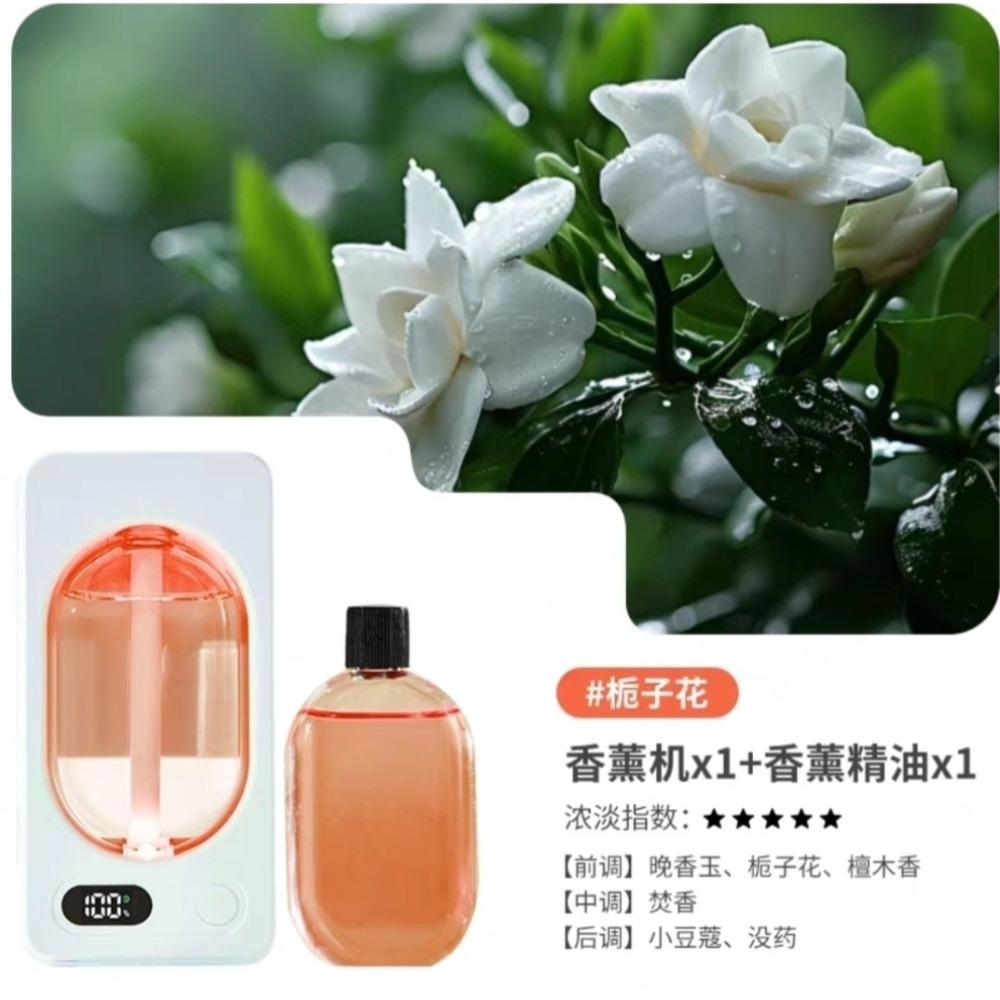 高質感 數顯智能香薰機 新升級雙渦輪  自動噴擴香 臥室廁所除臭去異味 空氣清淨 香氛噴霧持久流香 車載家用除臭精油-規格圖11