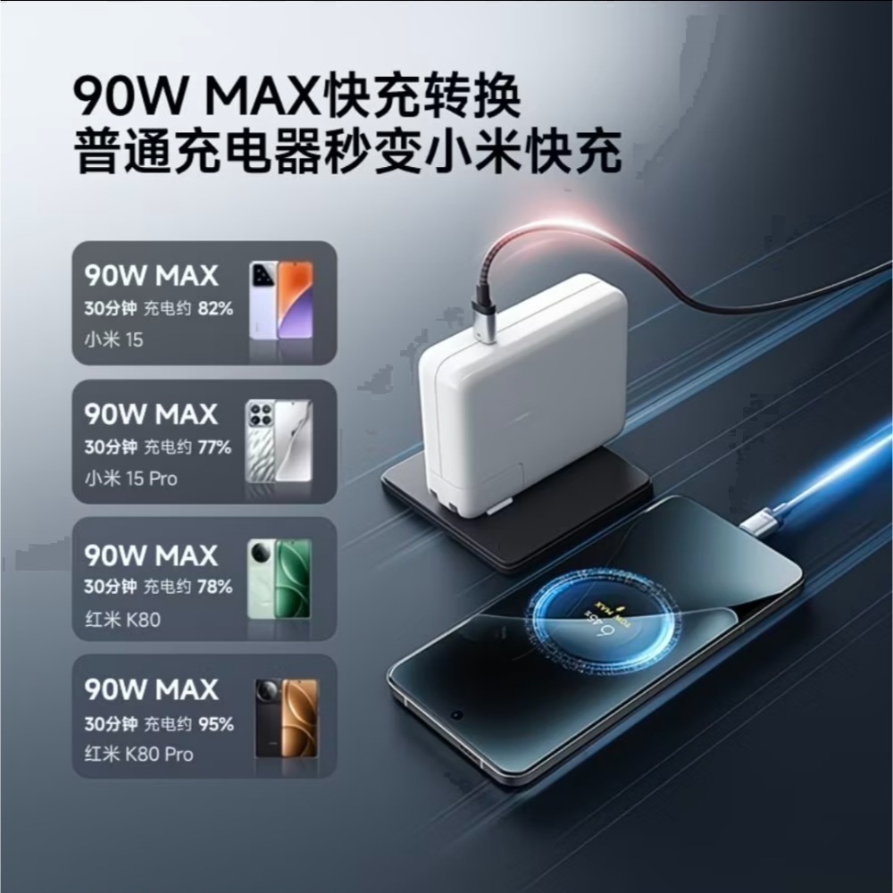 CUKTECH酷態科10號超級電能線一拖二快速充電線 一線二用 舊充電設備秒變新款 充電二合一 充電協議多合一-細節圖8