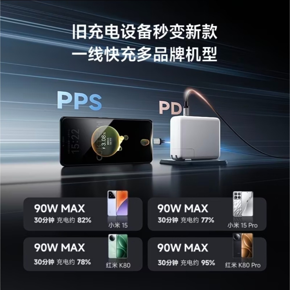 CUKTECH酷態科10號超級電能線一拖二快速充電線 一線二用 舊充電設備秒變新款 充電二合一 充電協議多合一-細節圖9