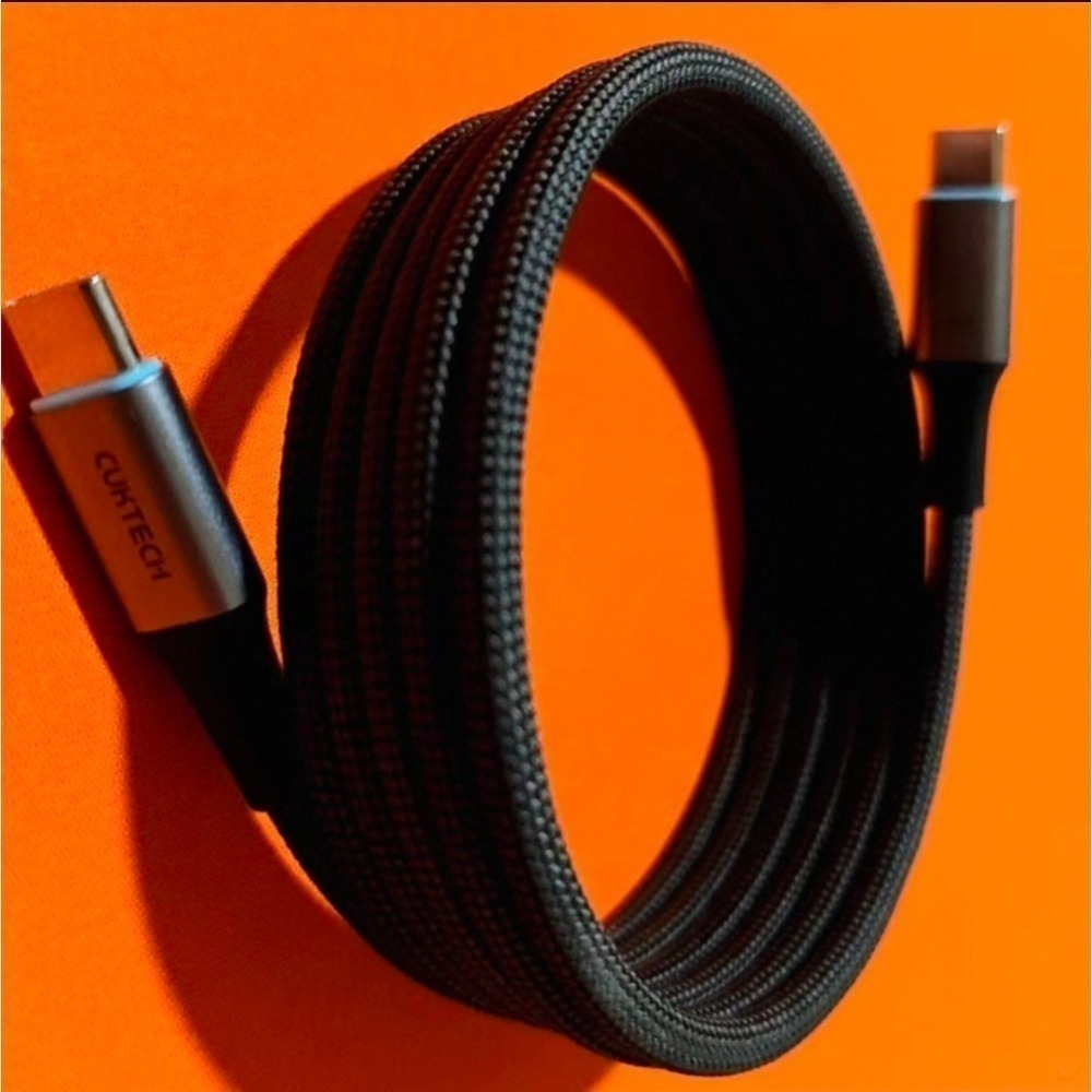 CUKTECH酷態科磁吸編織數據線 240w 6A充電線 自由伸縮 方便收納 Carplay車載數據線 適用手機筆電-規格圖11