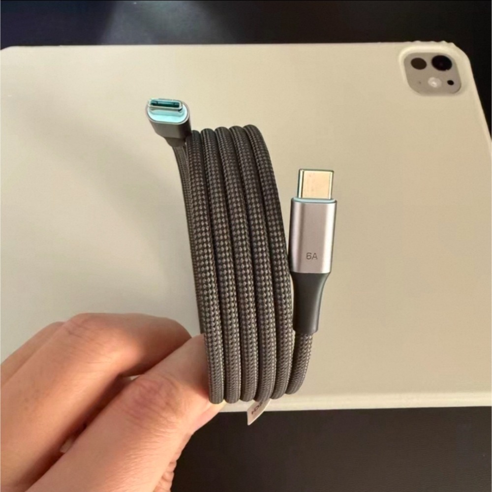 CUKTECH酷態科磁吸編織數據線 240w 6A充電線 自由伸縮 方便收納 Carplay車載數據線 適用手機筆電-規格圖11