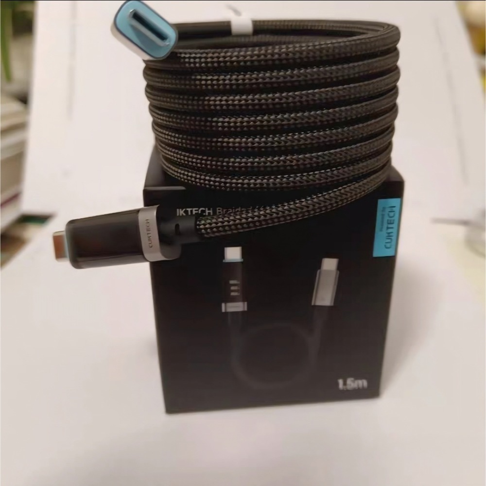 6號磁吸OLED數顯編織線 拆封使用 1.5m