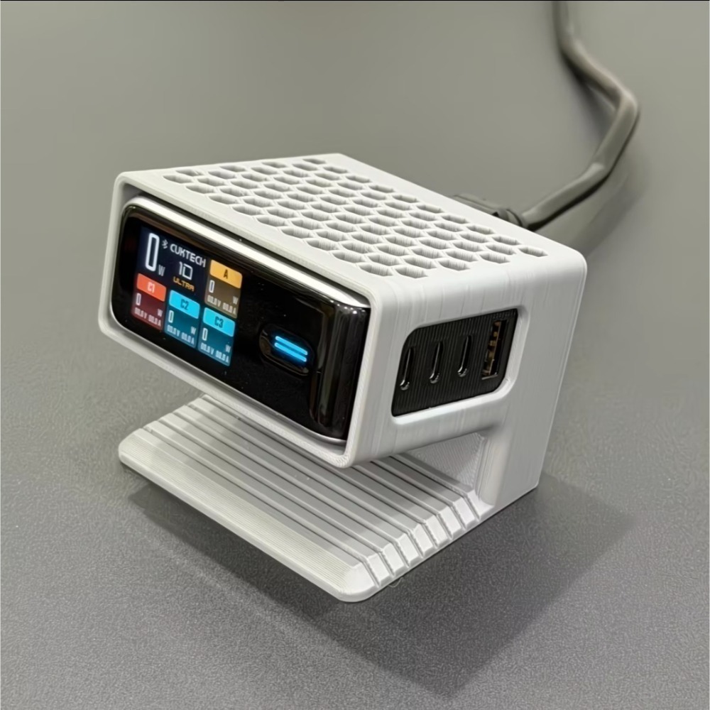 酷態科10號ultra 充電器極致散熱底座 讓充電器秒變桌面充電站 科技感十足 桌面收納整理產品-細節圖3