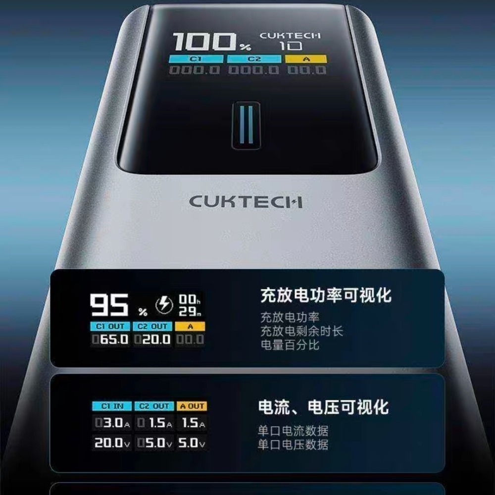 ♥️酷態科10號Plus行動電源 120W 澎湃秒充 +15000mAh 巨能芯 告別低電恐慌，你的隨身「核能」補給-細節圖10