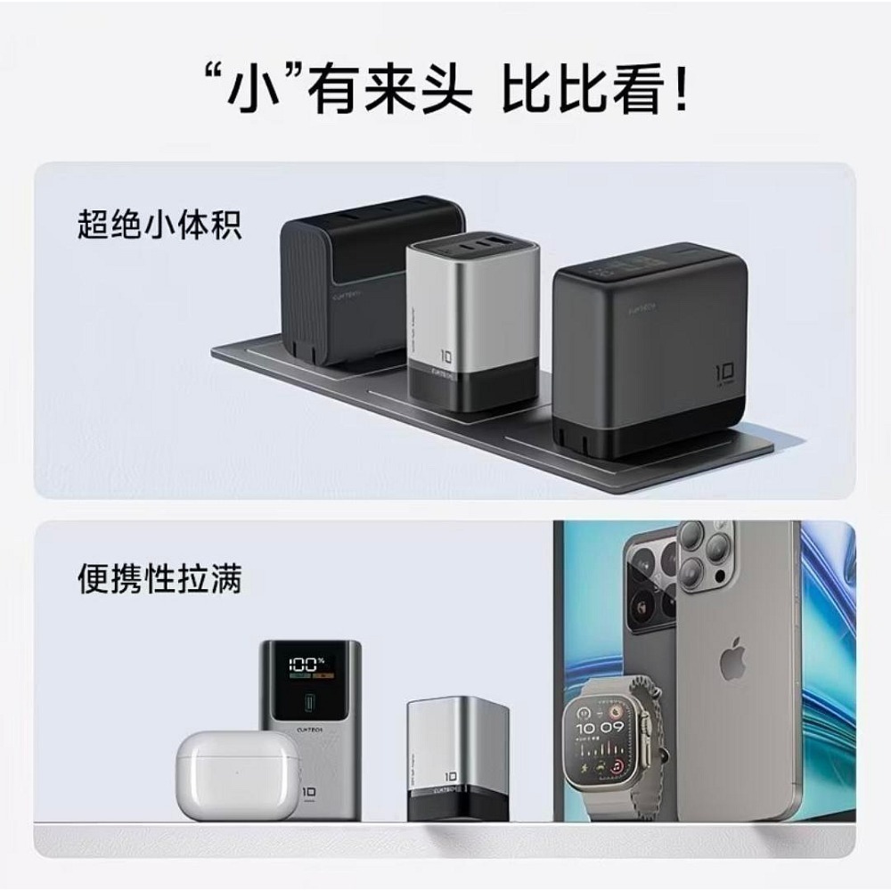 酷態科10號mini超級電能充120W 支援小米120W，相容PPS 100W/筆電/小米/三星/OPPO/vivo-細節圖4