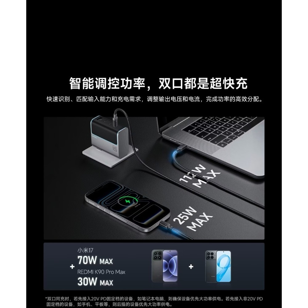 酷態科新款10號智轉線plus 140w 二合一充電線 一線二用 協議轉換線 充電設備秒變新款 小米/OPPO/三星-細節圖5