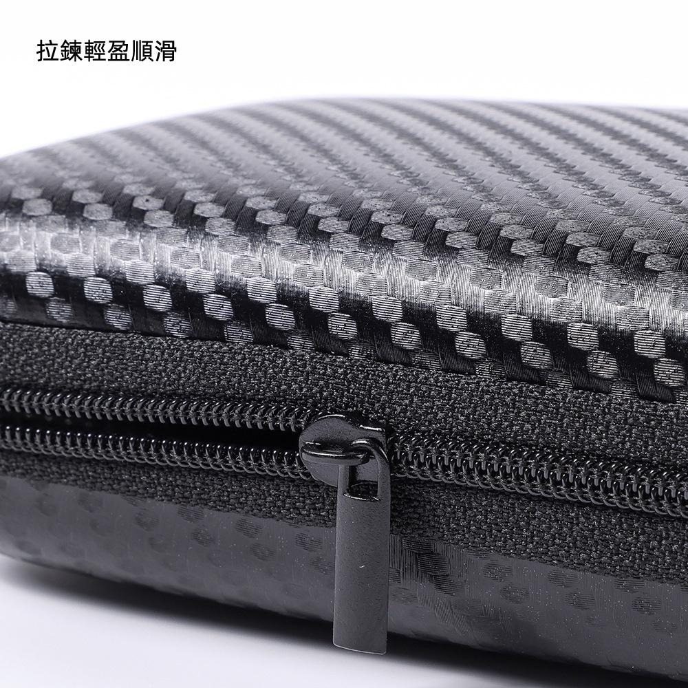 含稅全新特價月陽黑格紋硬殼11.5X8cm充電寶硬碟小物收納拉鍊包(BA1180)-細節圖6