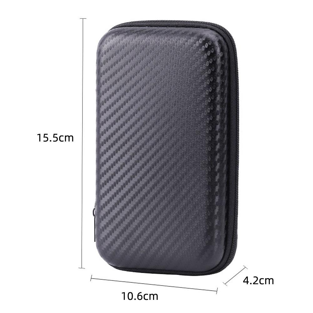 含稅全新特價月陽黑格紋硬殼15.5X10.6cm耳機數據線小物收納拉鍊包(BA1510)-細節圖7