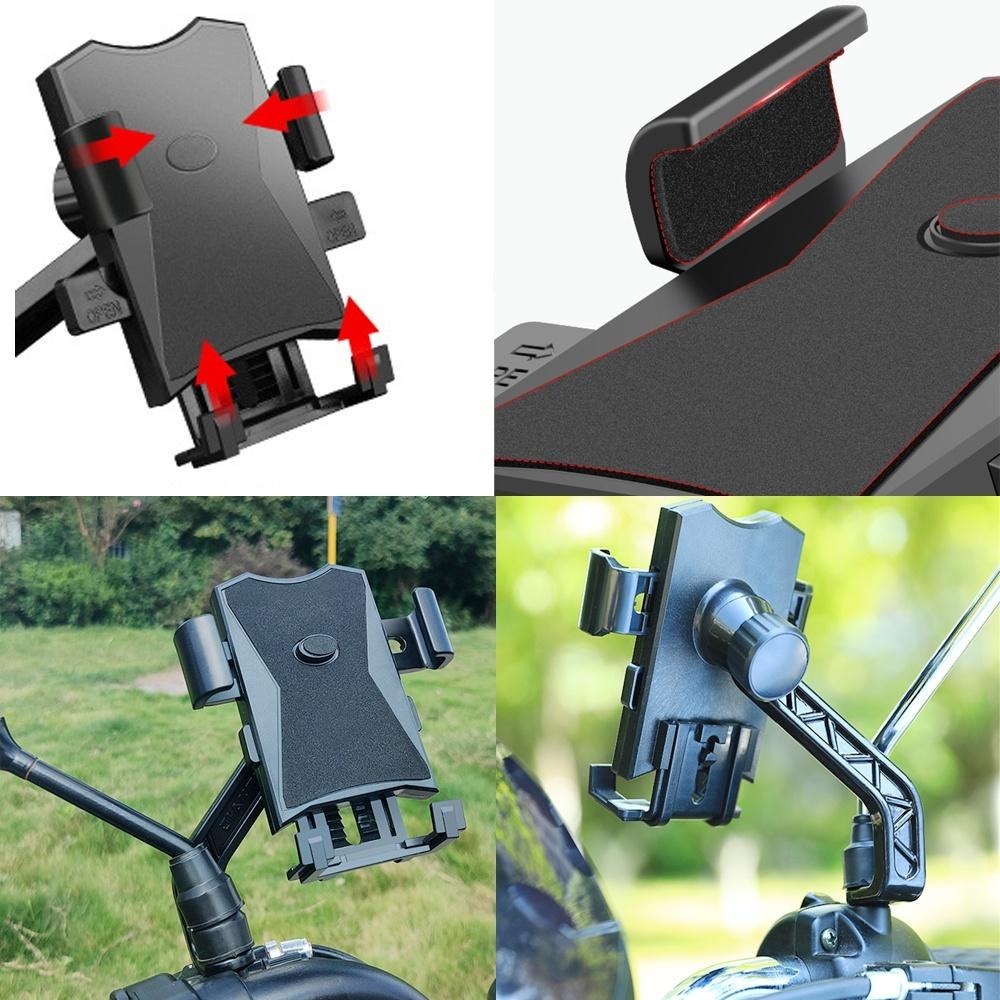 含稅全新特價月陽加厚加長後視鏡款省時一鍵快速取放手機架固定座(MB1210)-細節圖9