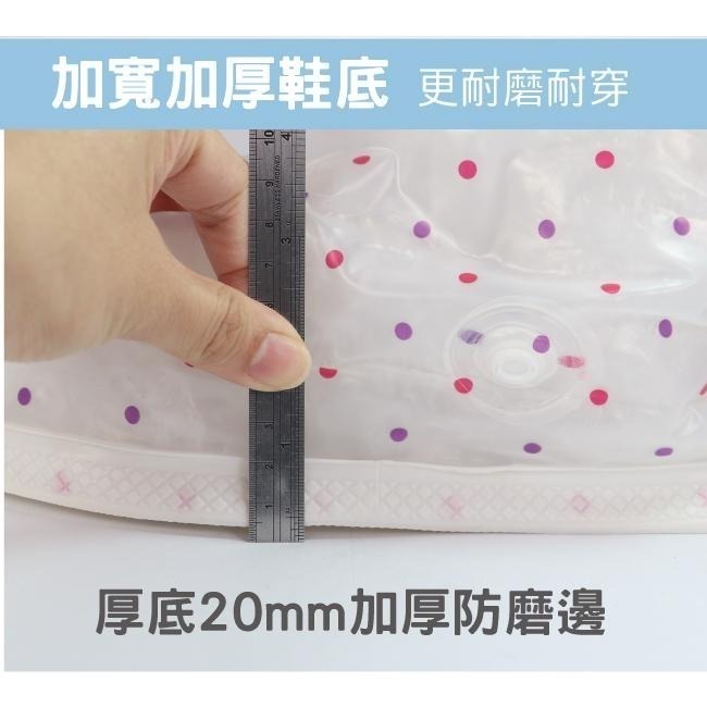含稅全新原廠保固KINYO摩登女高筒扇形防水按扣鬆緊拉鍊防滑磨砂防雨鞋套(RAS-5765)-細節圖4
