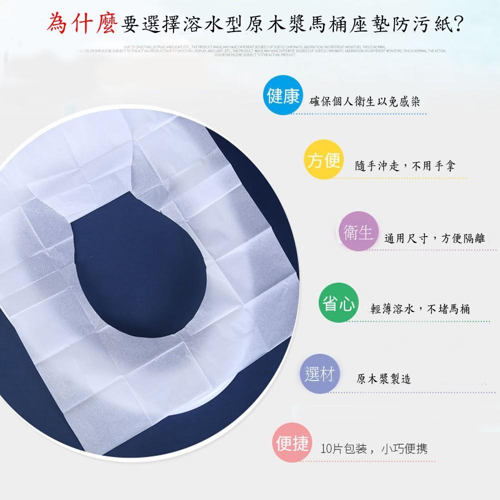 含稅特價月陽超值20入外出攜帶式溶水型原木漿馬桶座墊防污紙(P4236X20)-細節圖3