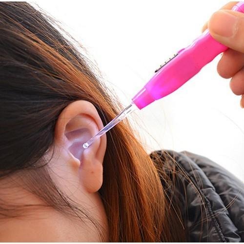 含稅特價超值2入3頭多功能LED耳扒鑷子耳勺手電筒(XY3188)-細節圖2