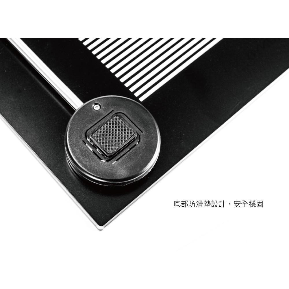 含稅原廠保固一年KINYO黑晶鋼化玻璃180Kg電子體重計體重秤(DS-6583)-細節圖6