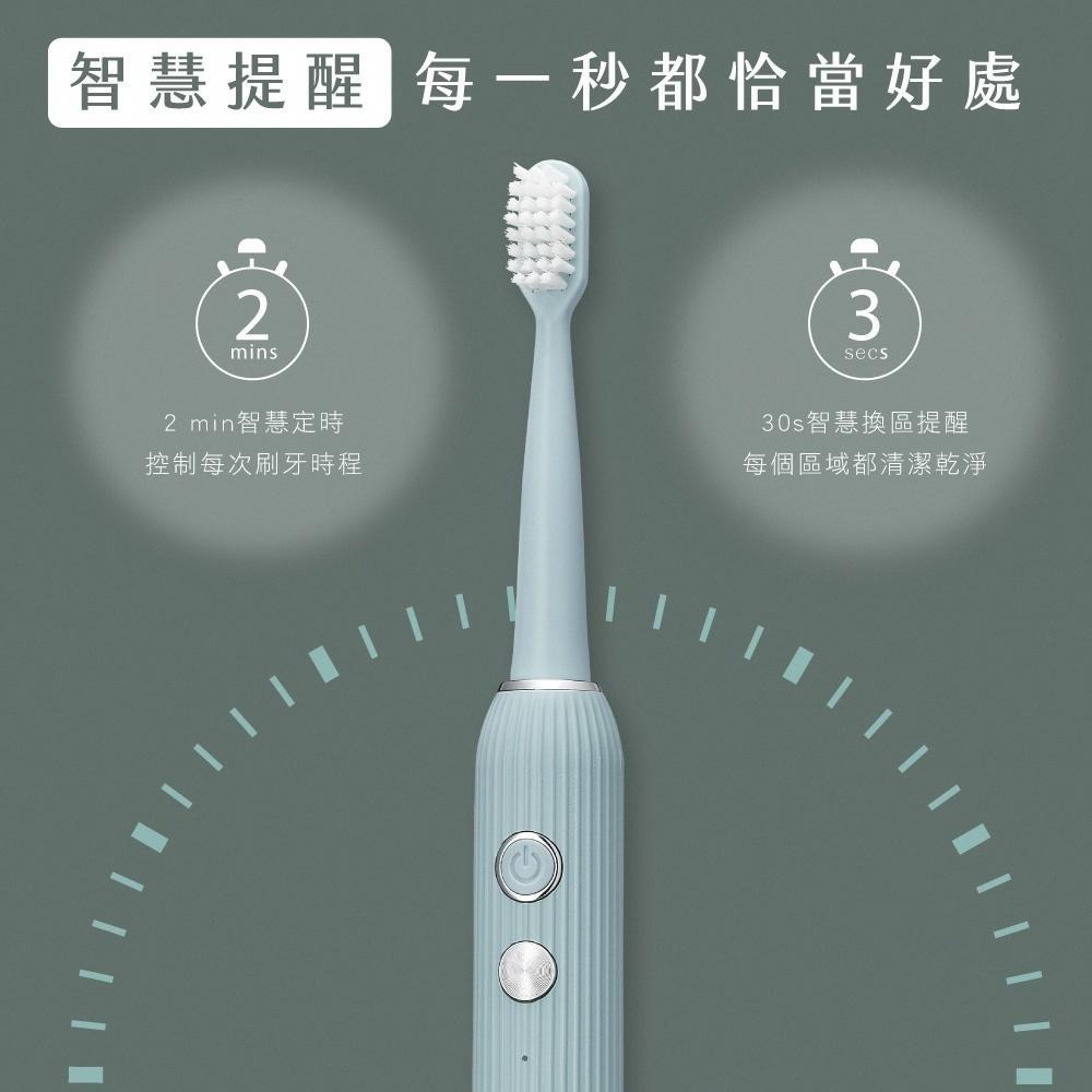 含稅全新原廠保固一年送刷頭2支KINYO充電式大電量杜邦刷毛5模式全水洗超音波電動牙刷(ETB-816)-細節圖4