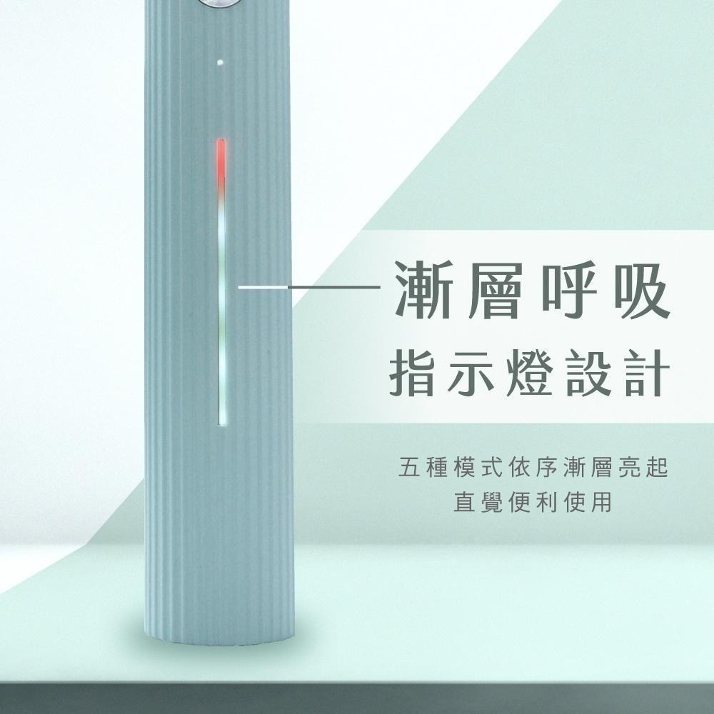 含稅全新原廠保固一年送刷頭2支KINYO充電式大電量杜邦刷毛5模式全水洗超音波電動牙刷(ETB-816)-細節圖9