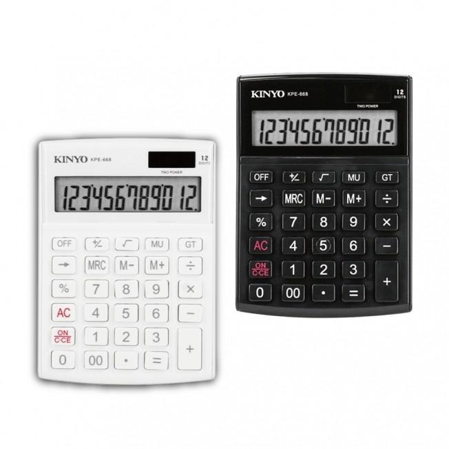 含稅原廠保固一年KINYO雙電源12位元計算機(KPE-668)-細節圖8